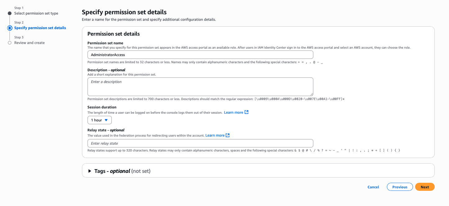 Permission Set Details
