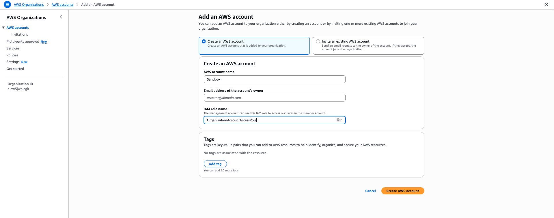 Create AWS Account