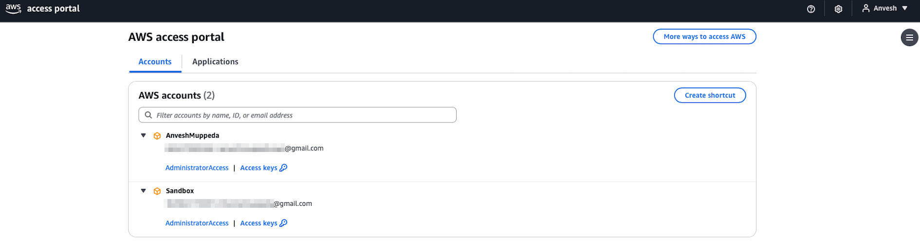 Multi-Account Access