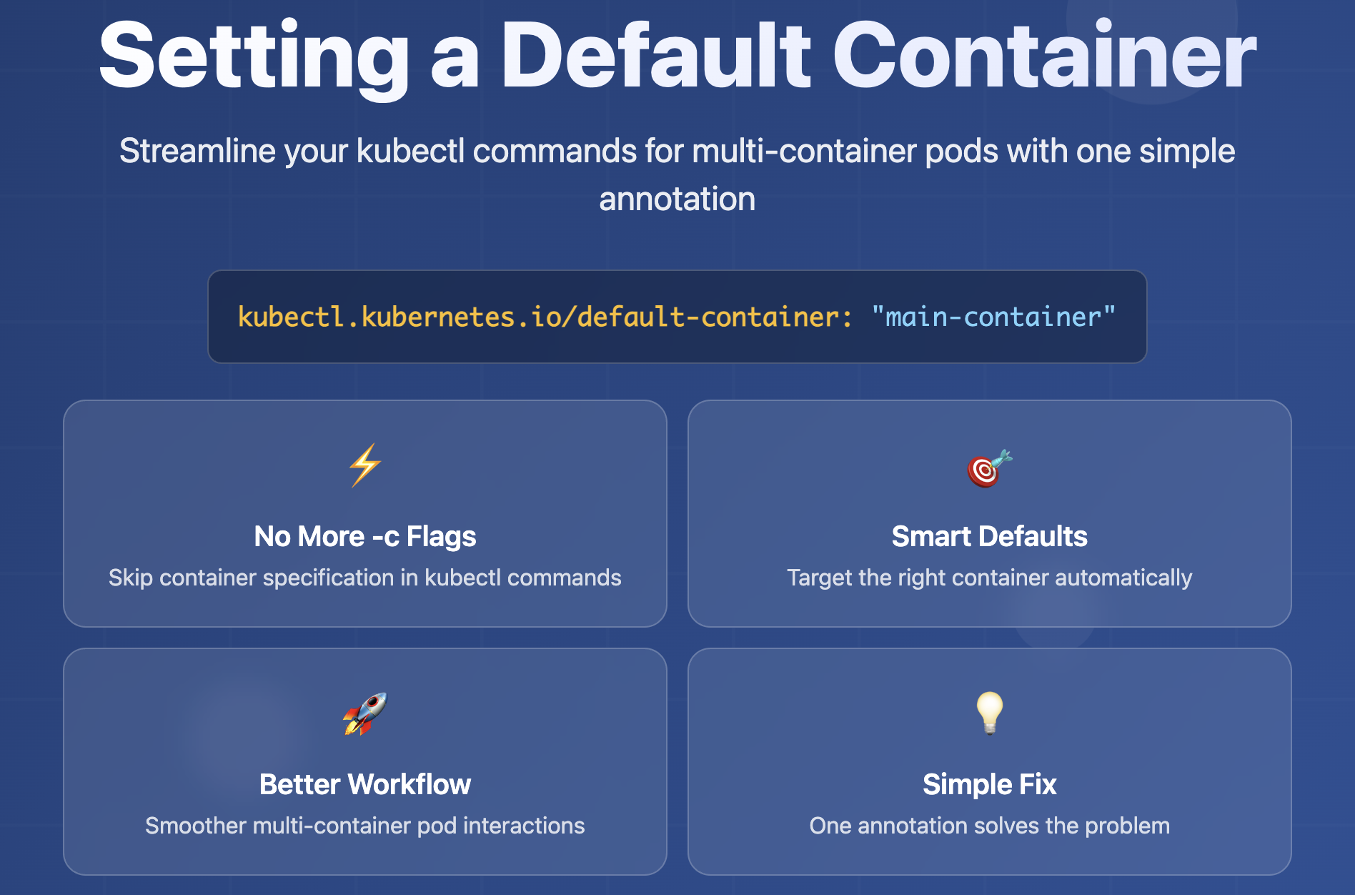 Default Container Annotation