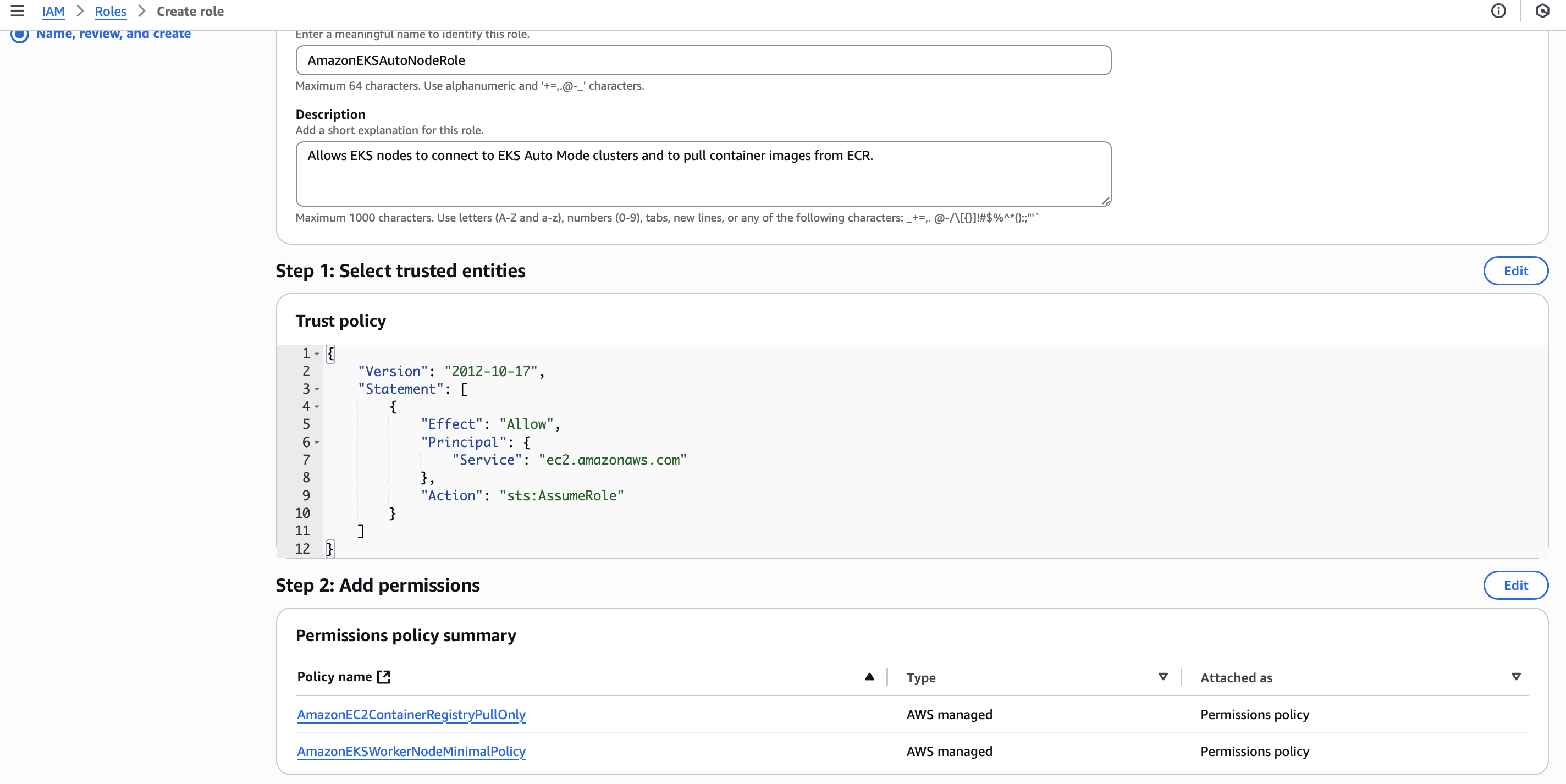 Node IAM Role