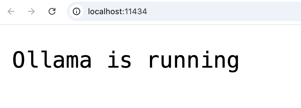 Ollama Running